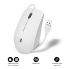 Ratón Subblim Business Silencioso/ Hasta 1200 DPI/ Blanco | APLIUM