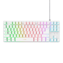Teclado Gaming Trust Gaming GXT 833 Thado TKL 25896/ Blanco | APLIUM