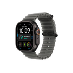 Apple Watch Ultra 4 GPS + Cellular 49mm Black Titanium Case with Translucent Black Ocean Band