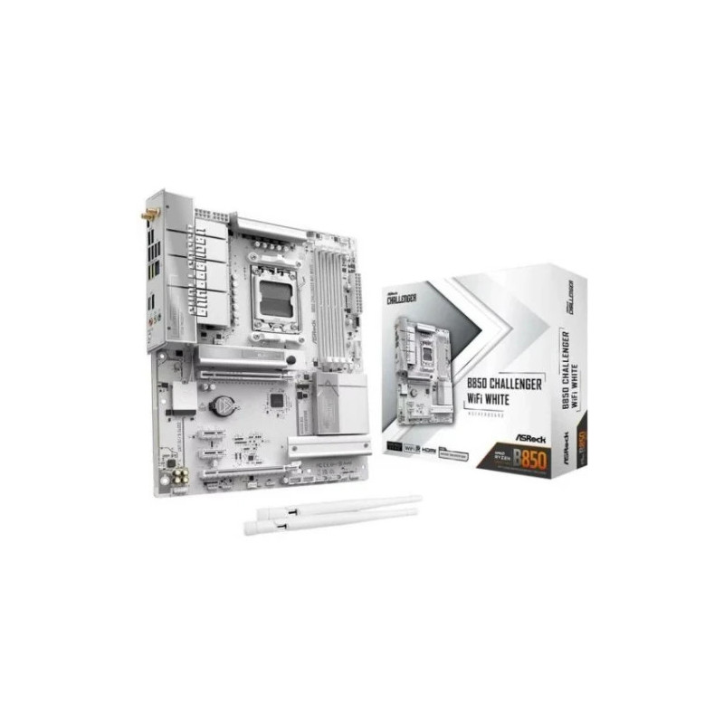 Placa Asrock B850M Challenger Wifi WHITE,INTEL,1851,B850,4DD | APLIUM