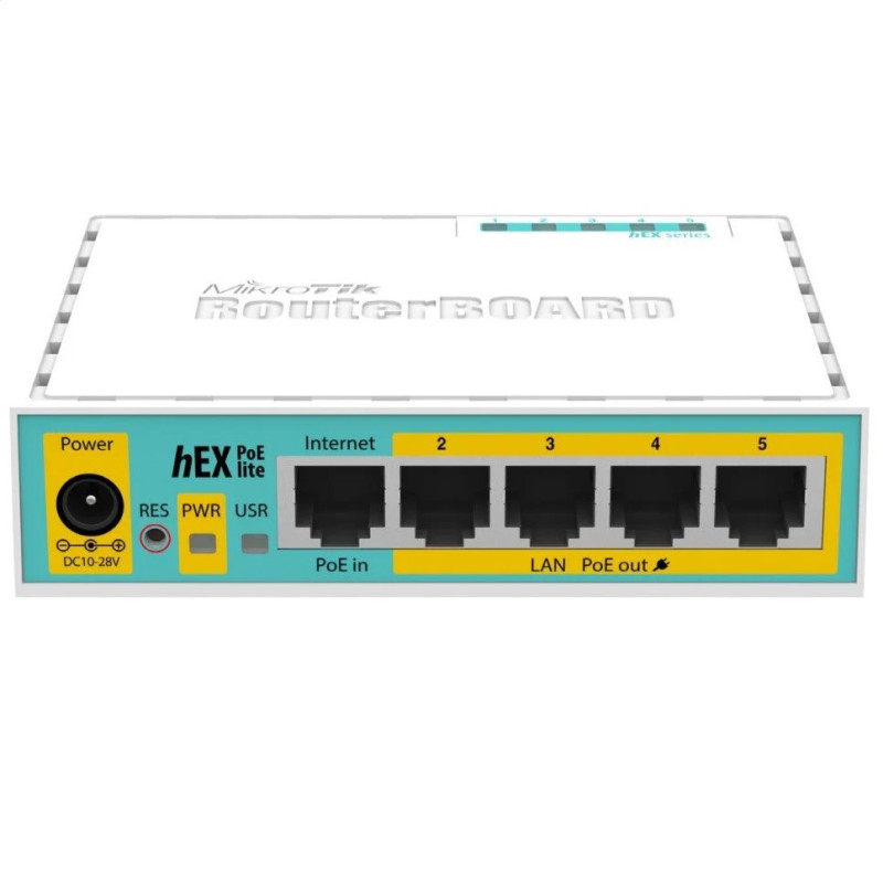 Mikrotik hEX PoE lite router Ethernet rápido Blanco | APLIUM