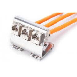 Adaptador keystone para riel DIN, perfil para 3x módulo keys | APLIUM