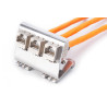 Adaptador keystone para riel DIN, perfil para 3x módulo keys | APLIUM