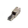 Enchufe modular articulado RJ45 cat.6A, PoE+, 10GbE, STP, me | APLIUM