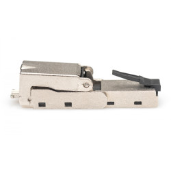 Enchufe modular articulado RJ45 cat.6A, PoE+, 10GbE, STP, me | APLIUM