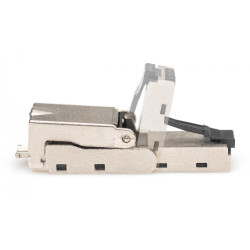 Enchufe modular articulado RJ45 cat.6A, PoE+, 10GbE, STP, me | APLIUM