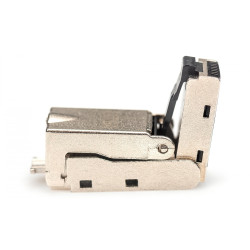 Enchufe modular articulado RJ45 cat.6A, PoE+, 10GbE, STP, me | APLIUM