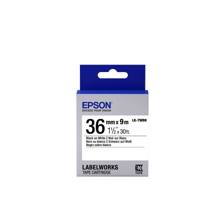 Label/LK-7WBN Standard 36mm BK/WH