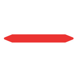 Pre-cut Pipe Marker Rolls Red / Fire 37 X 355 Mm Without Pic | APLIUM
