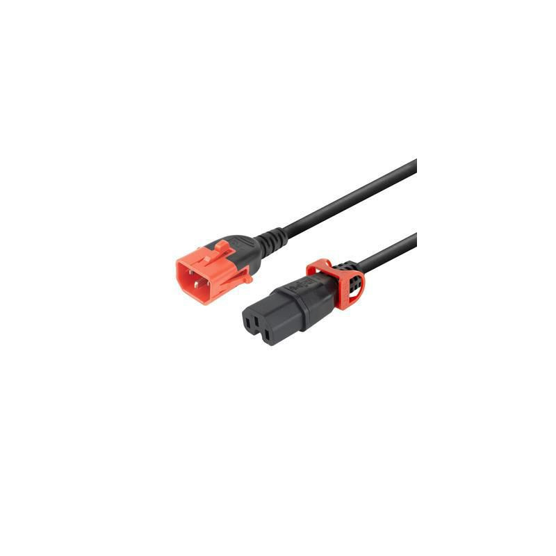 Powercord C14 IEC Lock+ Dual