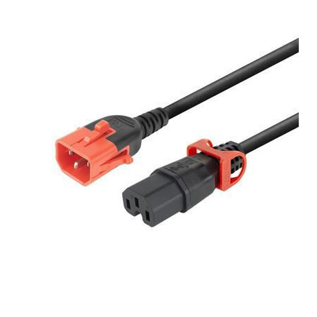Powercord C14 IEC Lock+ Dual