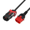 Powercord C13 IEC Lock+ - C14