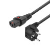 Powercord Schuko CEE 7/7 male