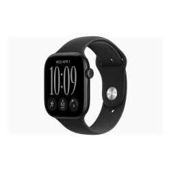 Apple Watch Series 12 GPS 46mm Black Aluminium Case with Black Sport Band - S/M