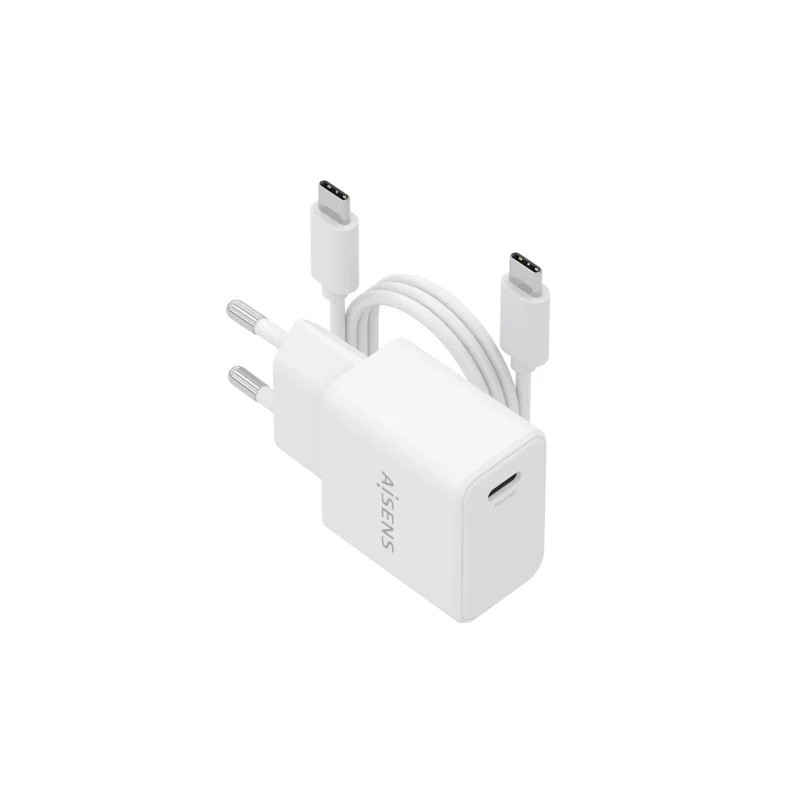 Cargador de Pared GaN Aisens ASCH-20W1P081-W/ 1xUSB Tipo-C/ | APLIUM