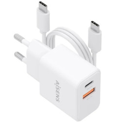 Cargador de Pared GaN Aisens ASCH-20W2P083-W/ 1xUSB Tipo-C/ | APLIUM