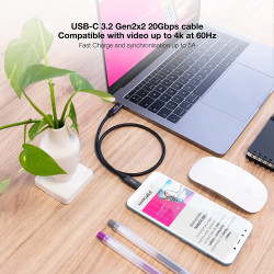 Cable USB 3.2 Tipo-C Nanocable 10.01.4301-L150/ USB Tipo-C M | APLIUM