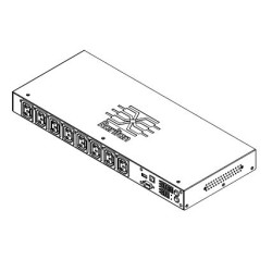 1PH, 230V AC, 16A, 8 outlets: