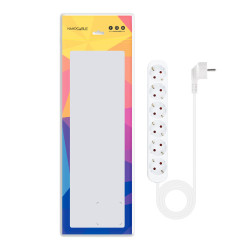 Regleta Nanocable 10.37.0006-NS/ 6 Tomas de Corriente/ Cable | APLIUM