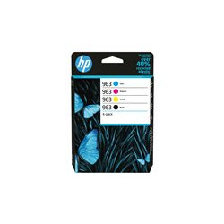 HP INC 6ZC70AE - HP 963 - paquete de 4 - negro, amarillo | APLIUM