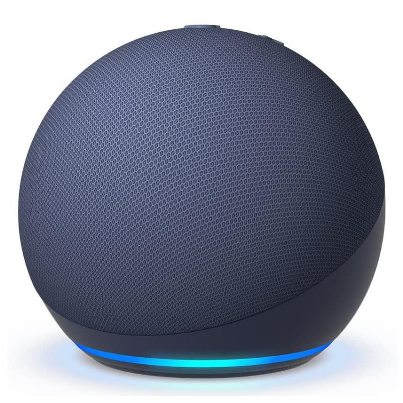 B09B8RF4PY - Amazon Echo Dot Black 5 Gen With Alexa Blue | APLIUM