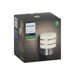 [Caja abierta] Philips Hue - lámpara de pared - bombilla LED - E27 - 9.5 W - luz blanca cálida - inox