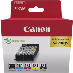 2078C007 - Canon PGI-580/CLI-581 PGBK/C/M/Y/BK Multi Pack | APLIUM