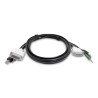 6ft 1.8m DVI KVM Cable USB 2.0 TAA