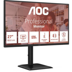 Monitor Profesional AOC Q27E4U 27"/ QHD/ Multimedia/ Regulab | APLIUM