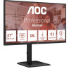 Monitor Profesional AOC Q27E4U 27"/ QHD/ Multimedia/ Regulab | APLIUM