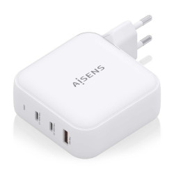 Cargador de Pared GaN Aisens ASCH-140W3P030-W/ 2xUSB Tipo-C/ | APLIUM