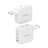 Cargador de Pared GaN Aisens ASCH-140W3P030-W/ 2xUSB Tipo-C/ | APLIUM