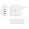 Cargador de Pared GaN Aisens ASCH-140W3P030-W/ 2xUSB Tipo-C/ | APLIUM