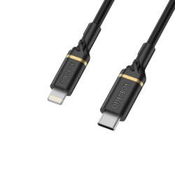 Cable USB C-Lightning 1M Black