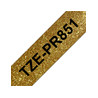TAPE/TZePR851 24MM BLACK ON GOLD
