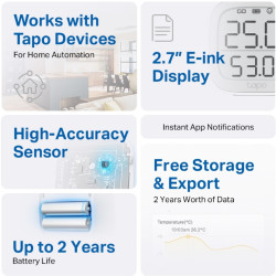 Sensor de Temperatura y Humedad TP-Link Tapo T315/ Requiere | APLIUM