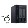 Qnap TR-002 - 2BAY Exp Unit / Das 1X USB 3.1 GEN2 Type C In | APLIUM