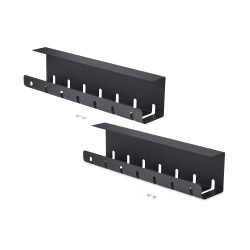 Under Desk Cable Management Tray Black