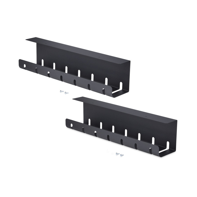 Under Desk Cable Management Tray Black