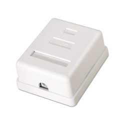 Roseta Surface RJ45 CAT.6 Utp 1 Toma White | APLIUM
