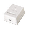 Roseta Surface RJ45 CAT.6 Utp 1 Toma White | APLIUM