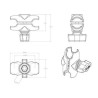 RAM Mounts RAM-B-201U-A — vista 3