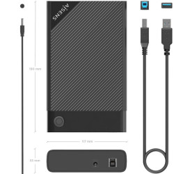 Caja Externa para Disco Duro de 3.5" Aisens ASE-3529B/ USB 3 | APLIUM