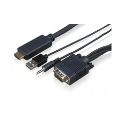1m VGA to HDMI cable converter w USB pwr