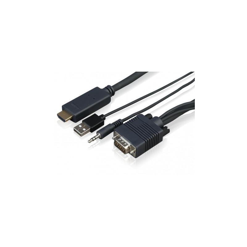 1m VGA to HDMI cable converter w USB pwr
