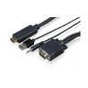 1m VGA to HDMI cable converter w USB pwr