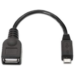 Cable USB 2.0 Nanocable 10.01.3500/ MicroUSB Macho - USB Hem | APLIUM