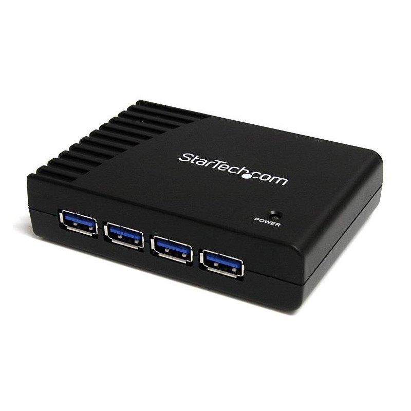 4 Port Black SuperSpeed USB 3.0 Hub