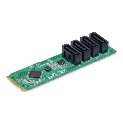 4-Port M.2 to SATA Adapter Card