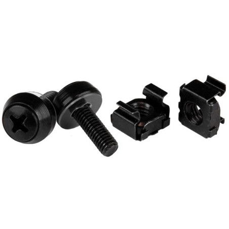 M5 Screws+Cage Nuts - 50 Pack Black